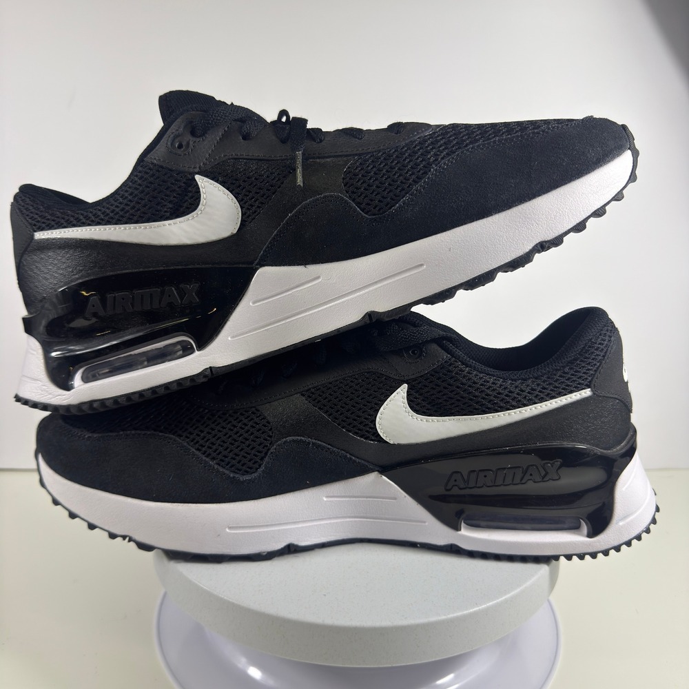 Nike Air Max SC Sneakers Cushioned Mesh Running Shoes Men Black White Size 15 - Picture 13 of 14
